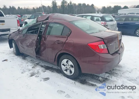 2012 Honda Civic Lx from USA, damaged, VIN JHMFB2F55CS002966